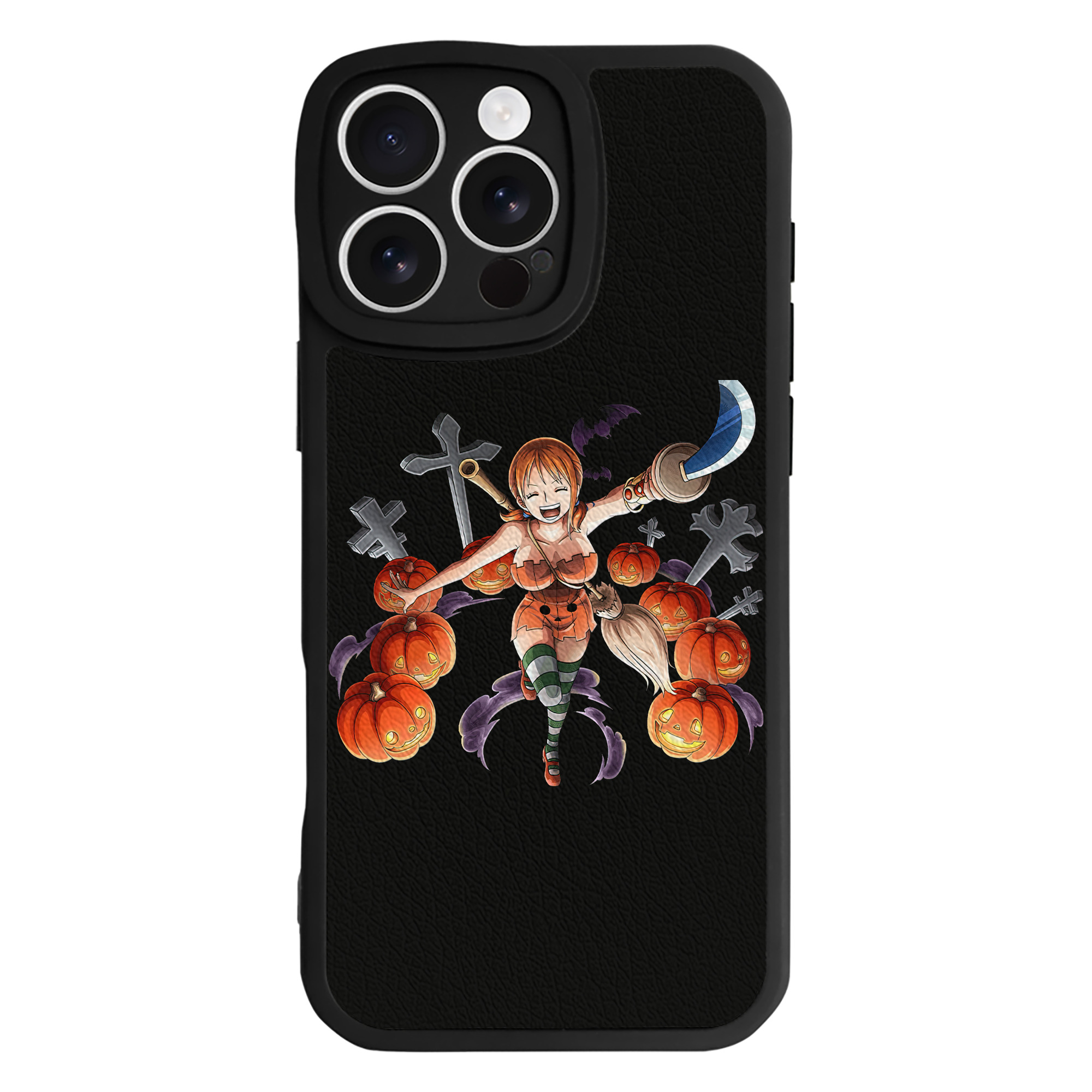 （画像用） ワンピース ナミ ONE PIECE Nami 【iPhone 16シリーズ対応】シリコンスマホケース（レザー調） 材質：シリコン